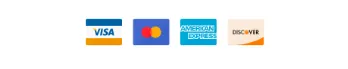 Visa, Mastercard, American Express, and Discover